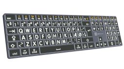 Large Print - White on Black TITAN Slimline Keyboard