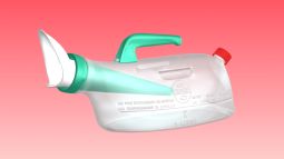 Ursec female urinal with handle and no backflow Ursec female urinal with handle and no backflow