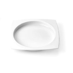 Plate with high rim