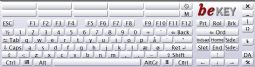be-KEY onscreen keyboard - click to see picture in full size - opens new window be-KEY onscreen keyboard