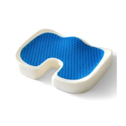 Coccyx cushion with memory foam and cooling gel